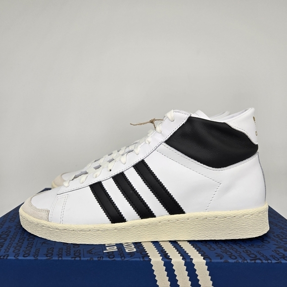 New Adidas Jabbar High \'White Black\' Men\'s Basketball Sneaker Shoes Size 11 main image 4